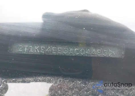 2010 Toyota Matrix S из США, поврежденный, VIN 2T1KE4EE3AC044832